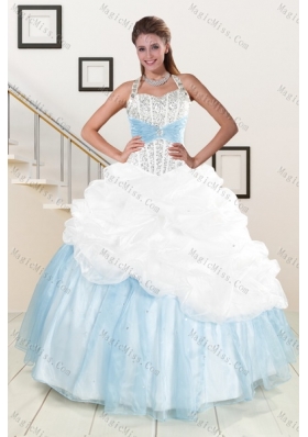 2015 Multi Color Sweet Fifteen Dresses with Pick Ups and Beading