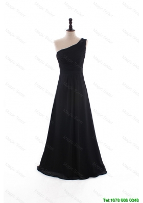 Classical Custom Made A Line Empire Ruching Prom Dresses with Brush Train