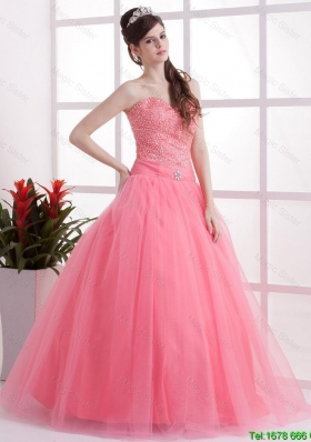 Perfect New Arrivals A Line Sweetheart Prom Dresses in Watermelon