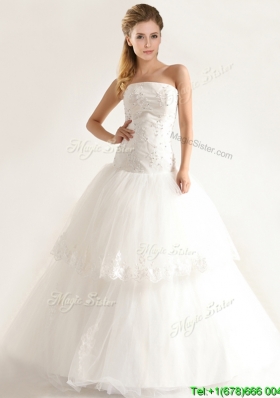 Stylish Mermiand Wedding Dresses with Appliques and Beading