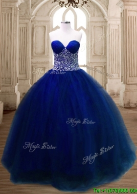 New Arrivals Beaded Tulle Quinceanera Dress in Royal Blue