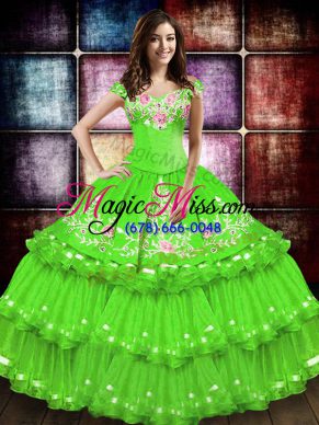 Fabulous Sleeveless Taffeta Lace Up 15th Birthday Dress for Military Ball and Sweet 16 and Quinceanera