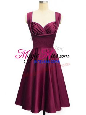 Straps Sleeveless Taffeta Vestidos de Damas Ruching Lace Up