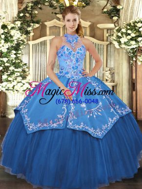 On Sale Floor Length Ball Gowns Sleeveless Teal Quinceanera Gown Lace Up