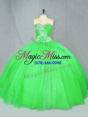 Floor Length Lace Up 15th Birthday Dress for Sweet 16 and Quinceanera with Beading