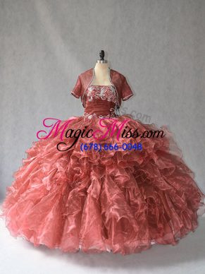 Best Selling Sleeveless Floor Length Vestidos de Quinceanera and Beading and Ruffles