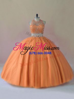 Charming Sleeveless Backless Floor Length Beading Quinceanera Dresses