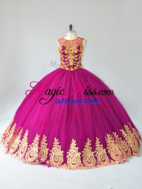 Sleeveless Beading and Appliques Lace Up Vestidos de Quinceanera