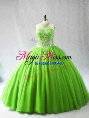 Nice Lace Up 15 Quinceanera Dress for Sweet 16 and Quinceanera with Beading Court Train