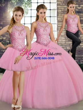 Sleeveless Lace Up Floor Length Embroidery Vestidos de Quinceanera