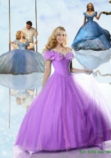 A Line Lilac 2015 Summer Perfect Cinderella Quinceanera Dresses
