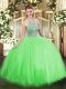 Floor Length Ball Gowns Sleeveless Sweet 16 Dress Lace Up