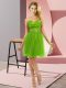 Tulle Zipper Sweetheart Sleeveless Mini Length Prom Gown Beading