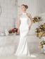 Sweet Column Halter Brush TrainTaffeta Wedding Dress