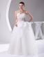 Elegant Column Strapless Lace-up Beading 2013 Wedding Dress