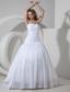 Cheap A-line / Princess Strapless Court Train Taffeta Beading Wedding Dress