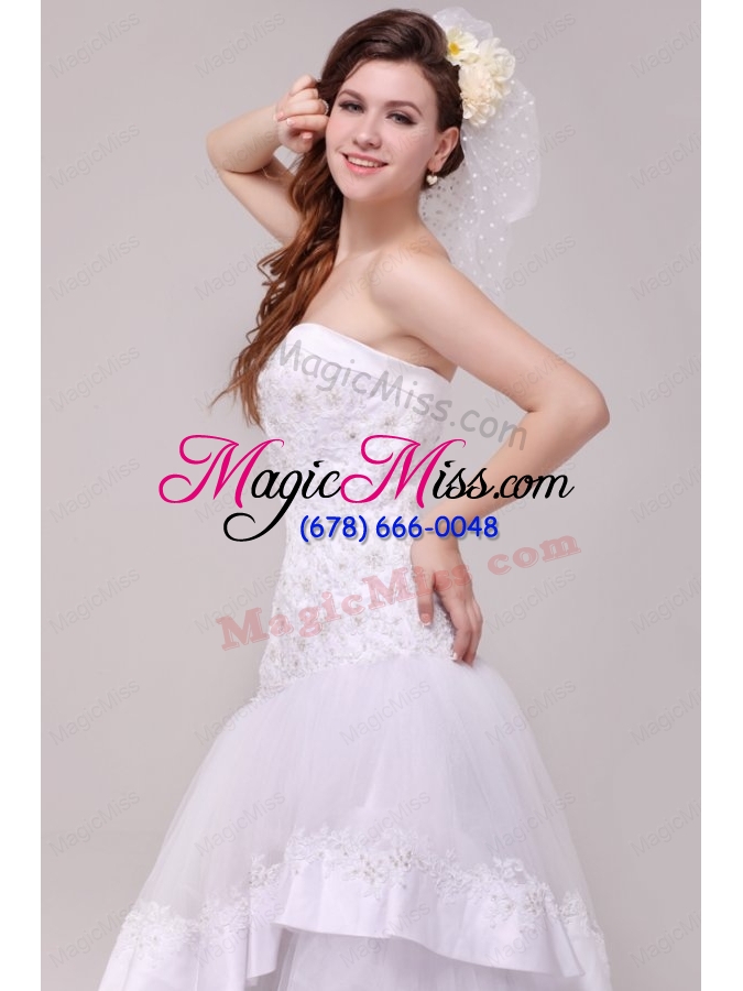 wholesale fashionable a line sweetheart appliques decorate wedding dress