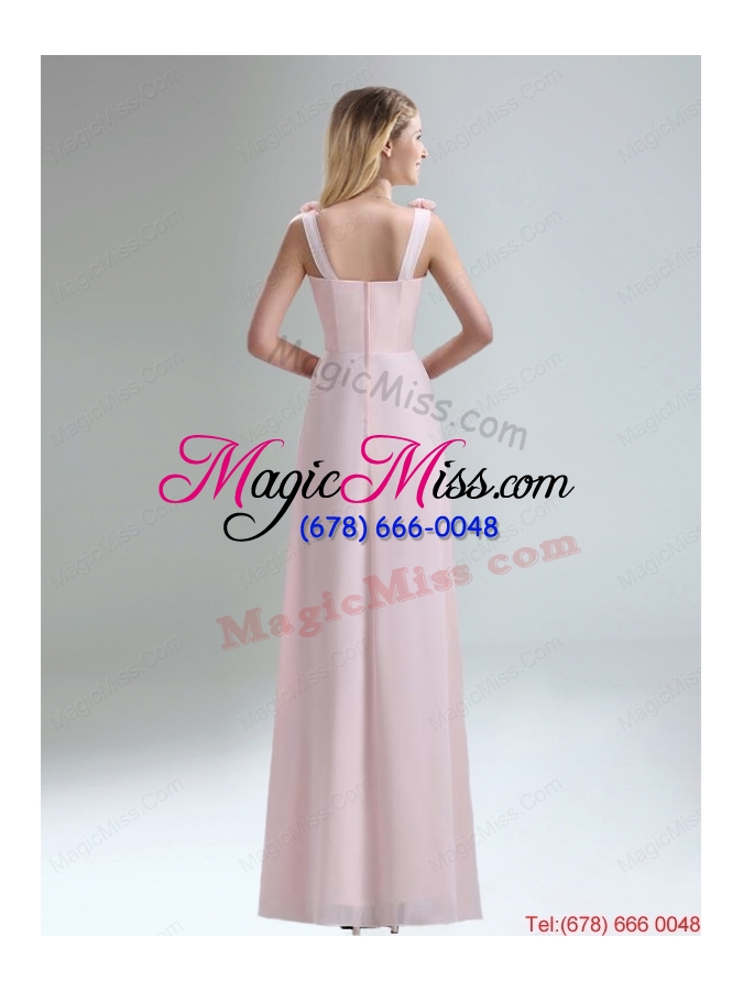 wholesale beautiful chiffon dama dress in light pink for 2015