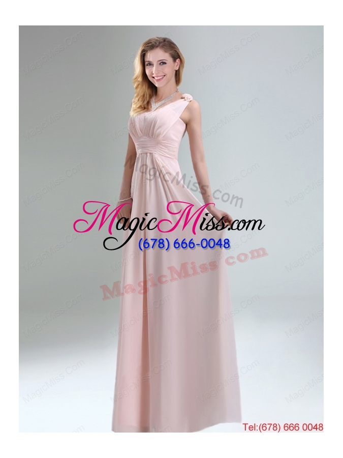 wholesale beautiful chiffon dama dress in light pink for 2015