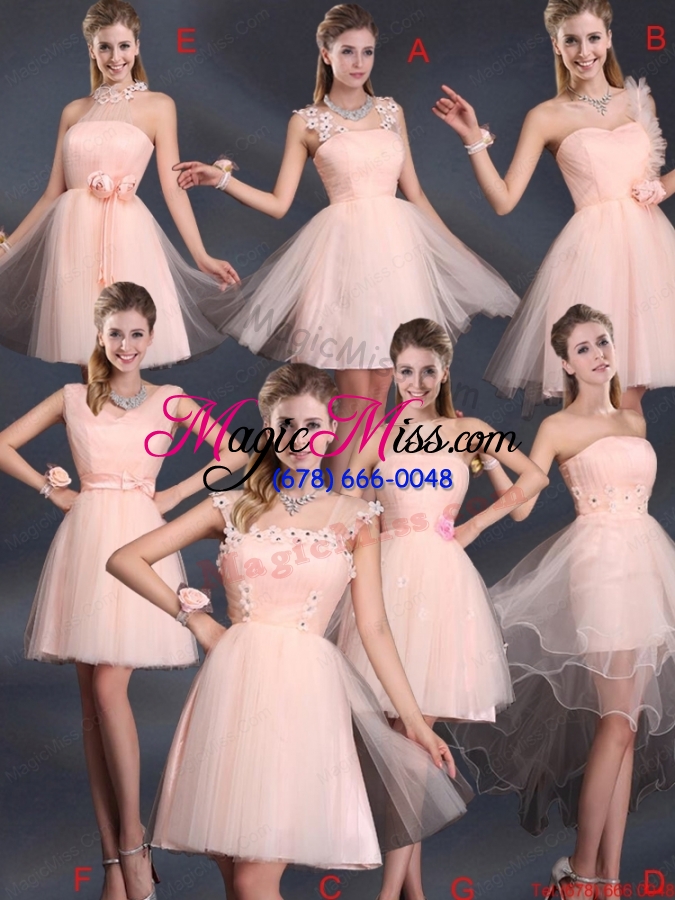 wholesale appliques strapless ruffles organza 2015 sturning dama dresses