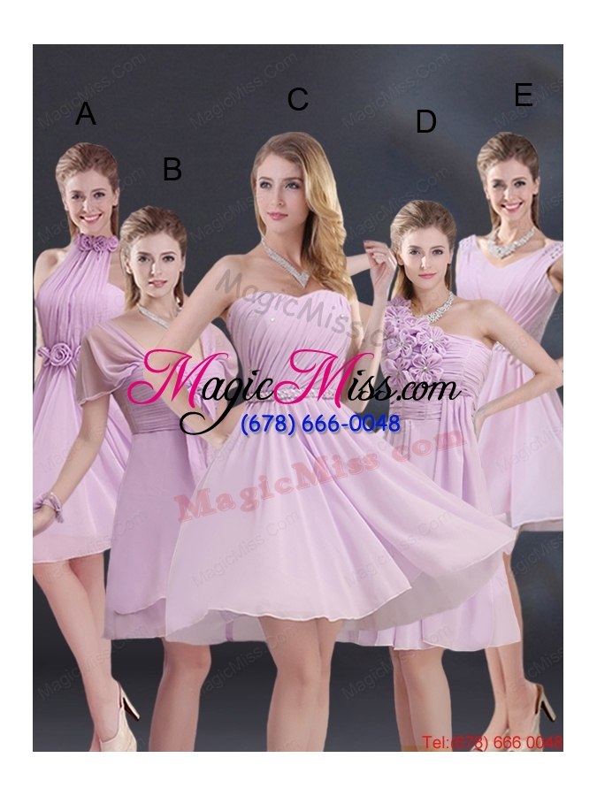 wholesale a line square ruhing dama dress with cap sleeves