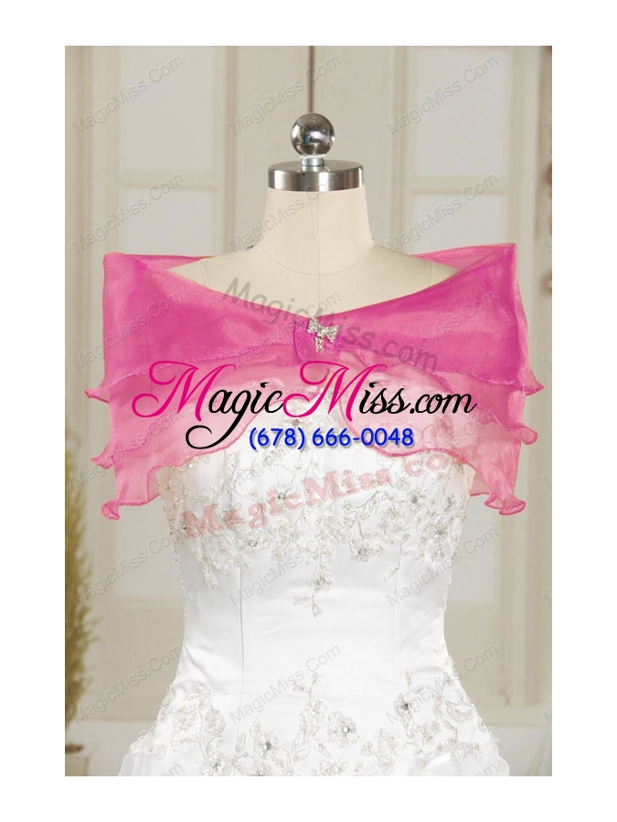 wholesale new style beading hot pink sweet 15 dress with leopard