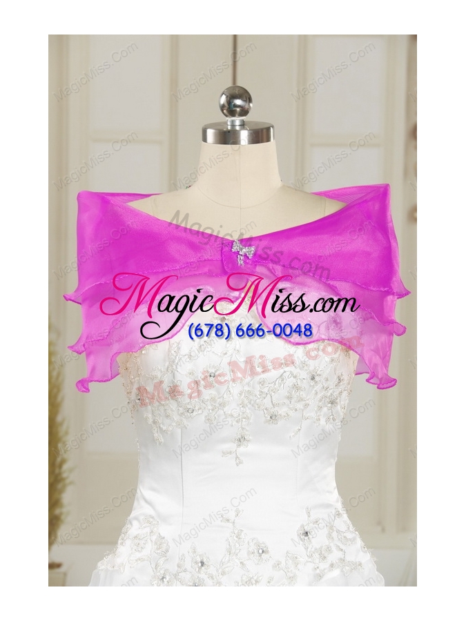 wholesale pretty white strapless embroidery 2015 sweet 16 dresses