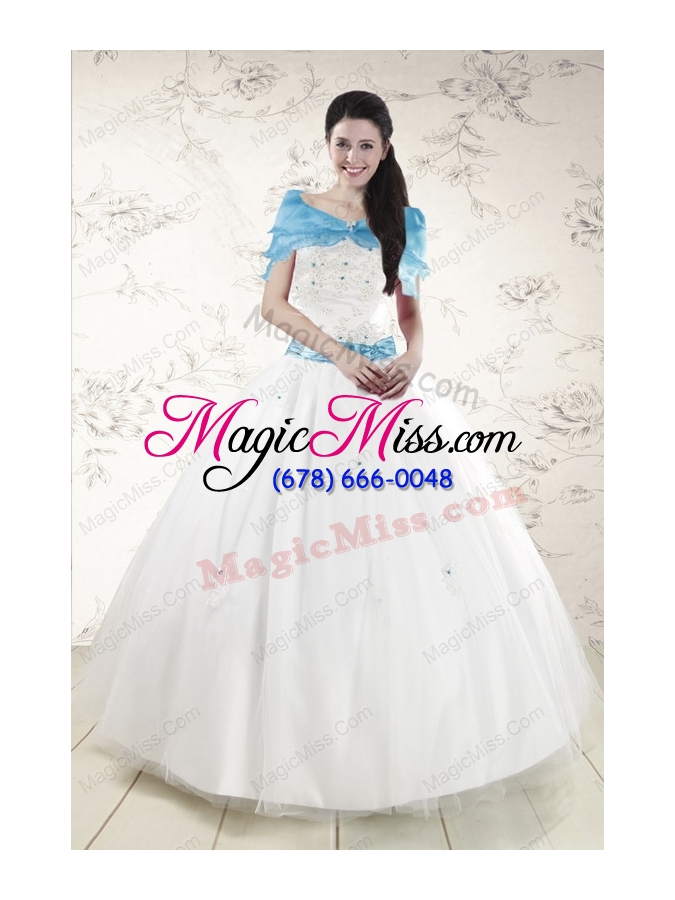 wholesale unique white quinceanera dresses with appliques