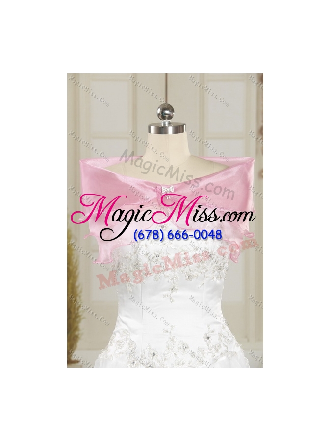 wholesale new style popular pink sweetheart quinceanera dresses with ruffled layers and beading