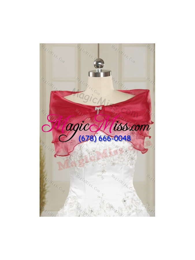 wholesale pretty multi color sweetheart quince dresses with beading and ruffles