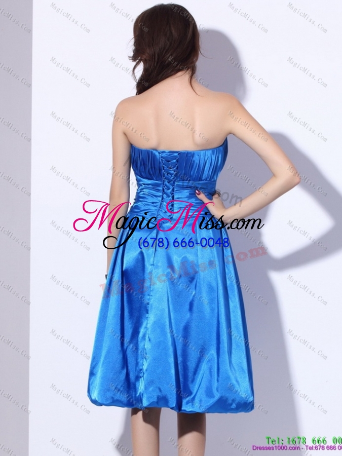 wholesale popular strapless 2015 short prom dresses with ruching