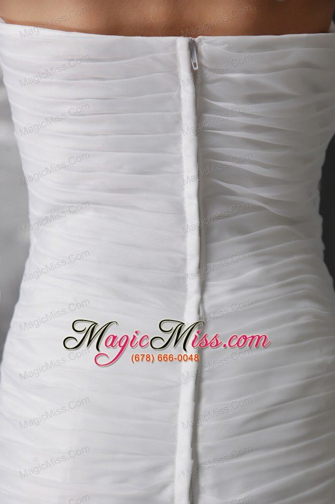 wholesale romantic a-line / princess sweetheart chapel train organza pleats wedding dress