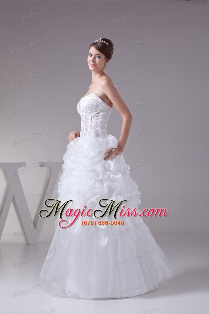 wholesale spaghetti straps white pick-ups lace long wedding dress