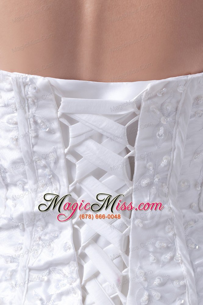 wholesale spaghetti straps white pick-ups lace long wedding dress