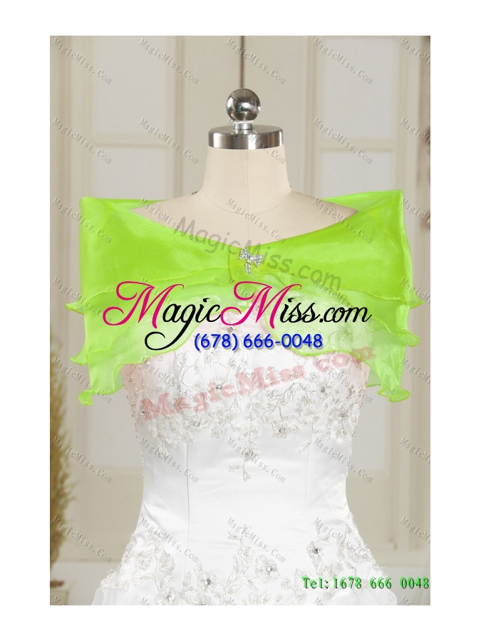 wholesale in stock sweetheart beading quinceanera dress in spring green