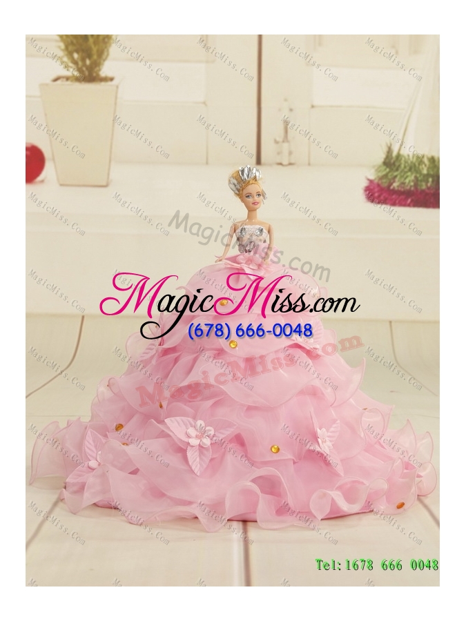 wholesale vestidos de sweetheart 2015 quinceanera gown with pick ups and beading