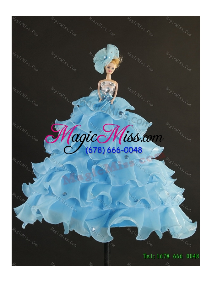 wholesale vestidos de navy blue quinceanera gown with beading and ruffles for 2015