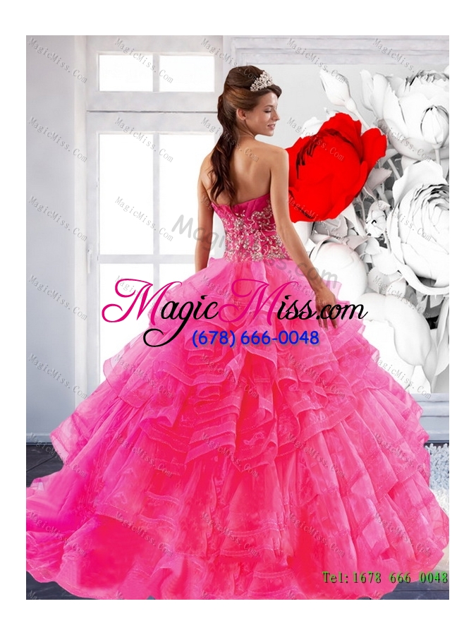 wholesale artistic sweetheart ball gown 2015 quinceanera dress with appliques