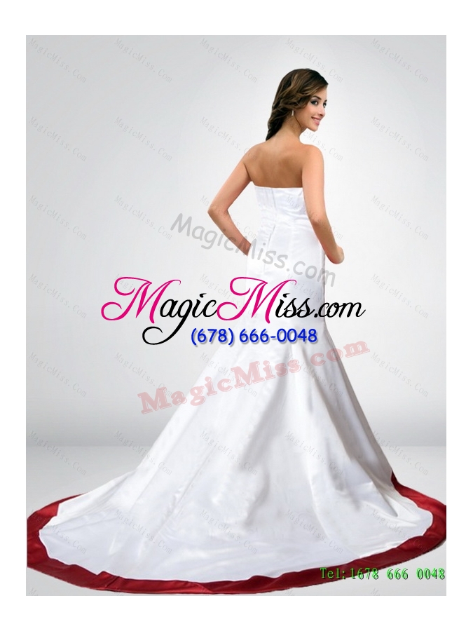 wholesale new style mermaid strapless camo wedding dresses in court train