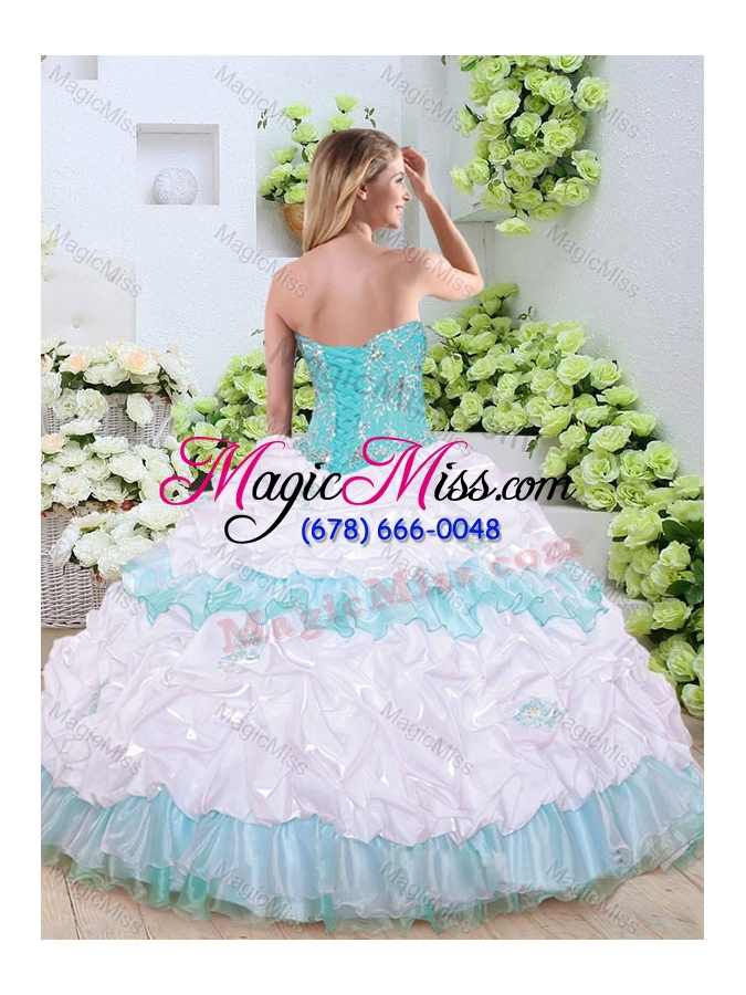 wholesale pretty sweetheart quinceanera dresses with beading and pick ups