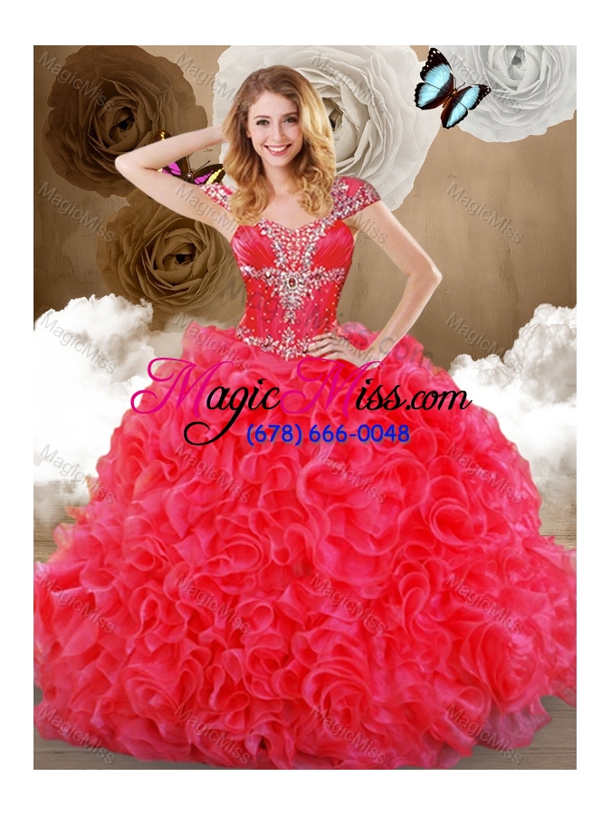 wholesale gorgeous sweetheart quinceanera dresses with beading and ruffles