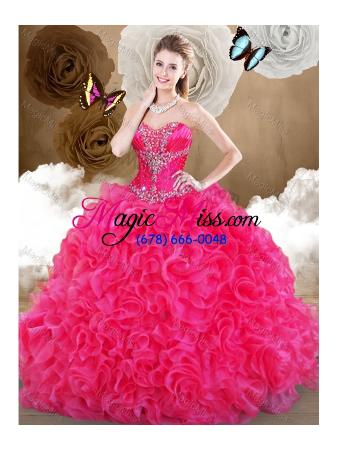 wholesale gorgeous sweetheart quinceanera dresses with beading and ruffles