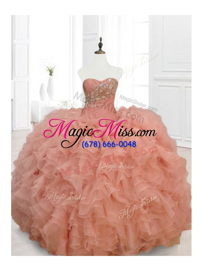 wholesale in stock ball gown sweetheart quinceanera dresses with beading