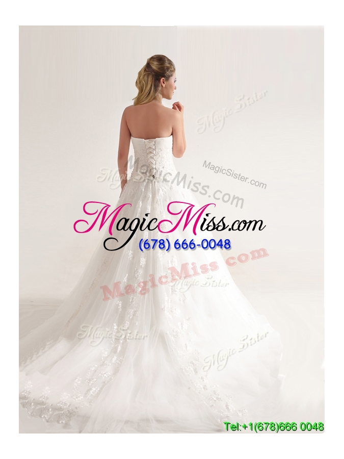 wholesale artistic a-line wedding dresses with hand crafted and appliques