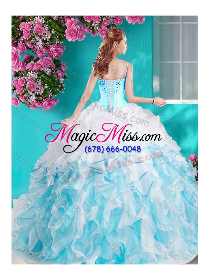 wholesale colorful ball gown sweetheart quinceanera dress with rhinestones and beading