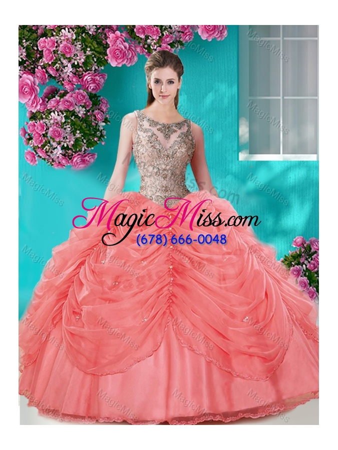 wholesale classical big puffy champagne quinceanera dress with beading and bubbles