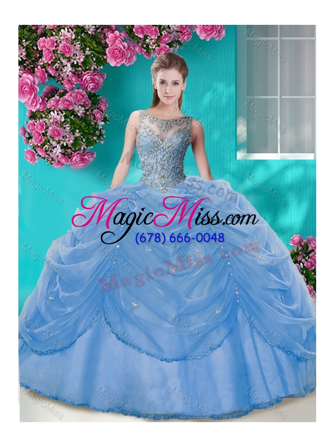 wholesale classical big puffy champagne quinceanera dress with beading and bubbles