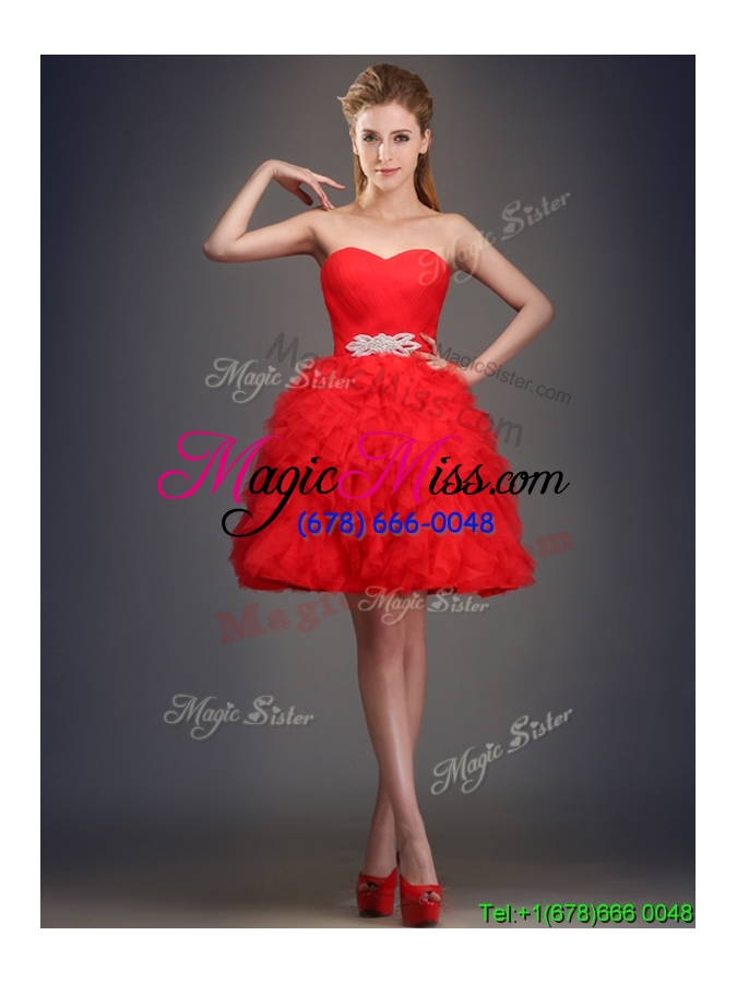 wholesale lovely beaded and ruffled puffy skirt bridesmaid dress in tulle