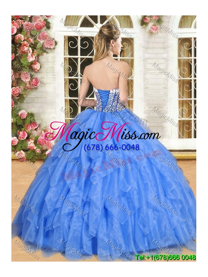 wholesale gorgeous hot pink quinceanera dress with beading and ruffles