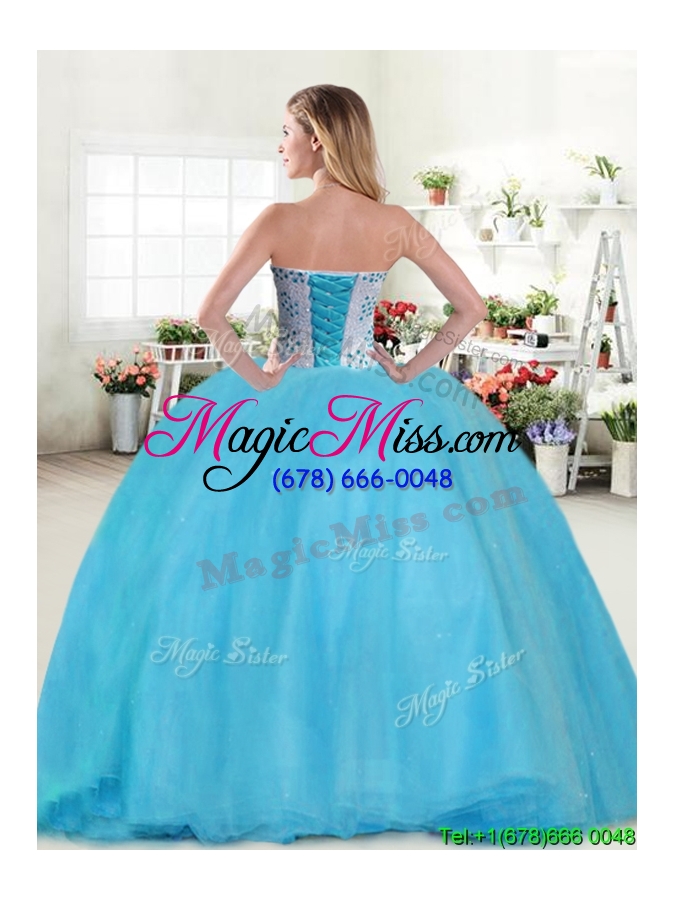 wholesale wonderful beaded really puffy quinceanera dress in hot pink